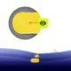 4Fizjo TSUNAMI Inflatable Swim Safety Buoy, Yellow