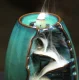 Ruhhy 22655 Ceramic Backflow Incense Burner Waterfall with 55 Cones