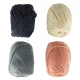 Yarn Set for Knitting and Crocheting, 4x50g, 60m