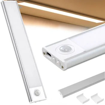Rechargeable LED Light with Motion Sensor, USB, 30 cm
