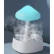 Ruhhy Air Humidifier with Night Light and Rain Effect, 450 ml, White