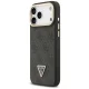 Guess 4G PU Triangle Logo & Stand Camera MagSafe dėklas iPhone 17 Pro Max, juodas