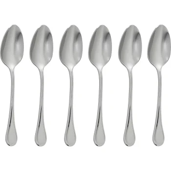 Sambonet Royal Espresso Spoon Set, 6 Pieces, Stainless Steel