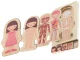 Wooden educational puzzle \"Montessori\" anatomy, studying the parts of the body, girl