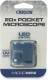 Carson MicroMini Pocket Microscope, 20x, Blue