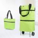 Folding bag on wheels green