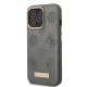 Guess Peony Logo Plate MagSafe vāciņš iPhone 13 / 13 Pro - Pelēks