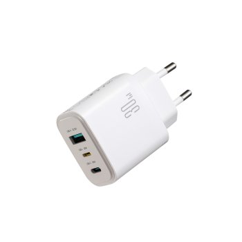 Joyroom JR-TG6 GaN 30W Wall Charger, White