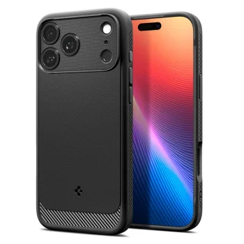 Spigen iPhone 17 Pro Max Case Rugged Armor Mag, Black