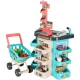 Kids Toy Supermarket Shop Cash Register + Grocery Basket Trolley
