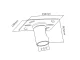 Maclean MC-706 Ceiling Mount Plate for TV Bracket, 50kg, Black