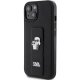 Karl Lagerfeld iPhone 15 Plus / 14 Plus Case Gripstand Saffiano, Black