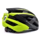 Wozinsky MTB Bike Helmet with Removable Visor and USB Rear Light, L, Black/Yellow