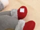 Christmas Gnome Curtain Tieback with Velcro, 40cm, Grey