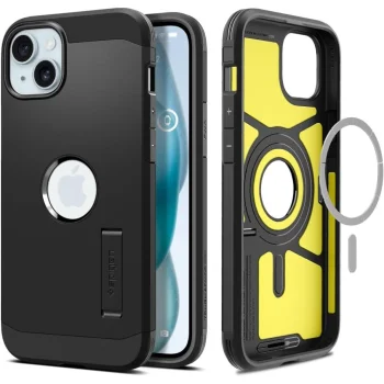 Spigen iPhone 15 Case Tough Armor MagSafe, Black