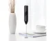 Mini Milk Frother and Mixer with Stand, Black