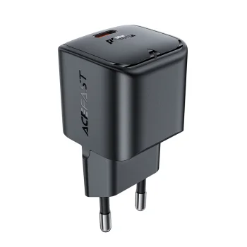 Acefast A77 Mini GaN USB-C Wall Charger PD 30W - Black