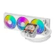 Liquid CPU Cooler DarkFlash DV360S MAX White, 360mm AIO, 3.95\" IPS, ARGB