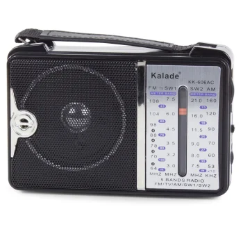 Portable Retro Radio FM AM SW, Black