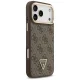 Guess 4G PU Triangle Logo & Stand Camera Magsafe Phone Case Cover iPhone 17 Pro Max - Brown