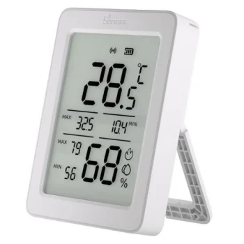 Sonoff Zigbee LCD išmanusis temperatūros ir drėgmės jutiklis