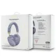 Guess GCube Metallic Script Logo Bluetooth Headphones Purple