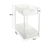 Pull-out Spice and Accessory Organizer, White