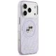 Karl Lagerfeld IML Glitter Karl & Choupette Heads Logo MagSafe Phone Case Cover iPhone 17 Pro Max - Purple