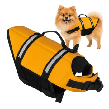 Purlov Dog Life Jacket, Size S, Yellow