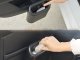 Compact Car Trash Bin with Push Lid for Doors and Console