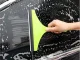 Window squeegee with flexible handle for water removal