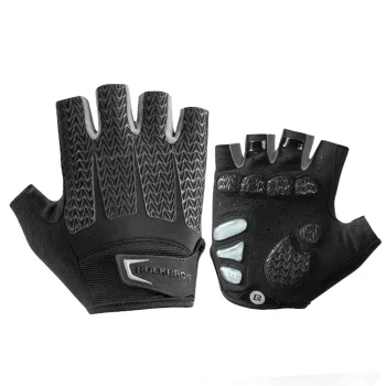 Rockbros S169BGR Cycling Gloves with Gel Inserts Size L, Grey