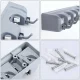 Wall Mount Tool Holder and Broom Organizer with 5 Slots and 6 Hooks