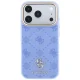 Guess Peony 4G Small Logo MagSafe Case for iPhone 18 Pro Max / 17 Pro Max, Light Blue