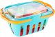 Kids Toy Dishes and Basket with Cutting Fruits and Vegetables