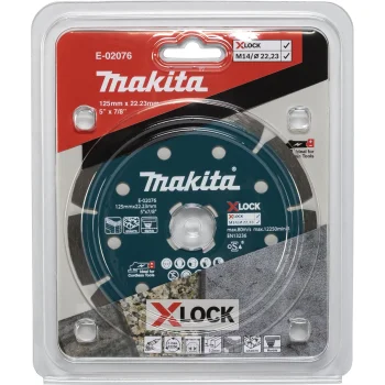 Makita E-02076 125 mm Diamond Cutting Disc, X-LOCK
