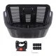 Wozinsky WKR-PK Plastic Handlebar Bicycle Basket, 25 L, Black