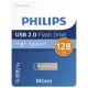 USB Flash Drive Philips Moon 128 GB, USB 2.0, Vintage Silver