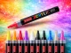 Acrylic Paint Markers Set of 12, Waterproof Pens with 4 mm Tip