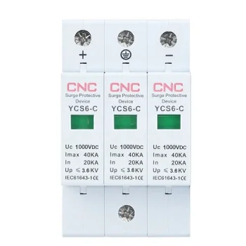 DC Surge Protection Device, 3P, Class C, 20-40 kA, 1000VDC