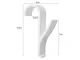 Bathroom Radiator Hanger Hooks, 2 pcs, White