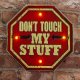Forever Light Retro Metal LED Sign Don\'t Touch
