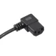 Maclean MCTV-802 Angled Power Cable, 3-Pin, EU Plug, 1.5m