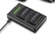 NEEWER NP-FW50 kit: 2 × 1100 mAh batteries and dual charger