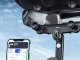 Adjustable Rearview Mirror Phone Mount, Rotatable Car Holder for All Phones, Black