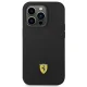 Ferrari Fehcp14lsibbk iPhone 14 Pro 6.1" Black/black Hardcase Silicone Metal Logo