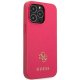 Apple iPhone 13 Pro 6.1\" Guess Saffiano 4G Small Metal Logo Case Cover, Pink