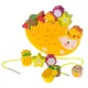 Wooden Balancing Game and Lacing Toy Hedgehog with Fruits