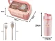 Kids Lunchbox and Water Bottle Set with Cutlery, Pink
