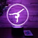 3D LED Night Light \"Gymnast\" with Remote Control